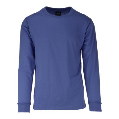 Adult Solid Long Sleeve Mystic Blue (LS-100)